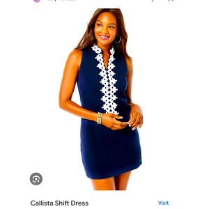 Lilly Pulitzer NWT navy Calista Shift Dress